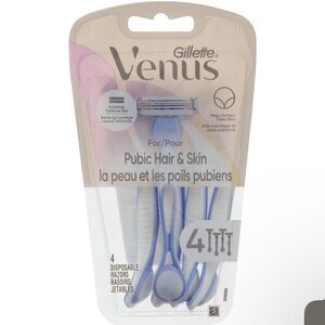 Gillette Venus pubic hair and skin 4 disposable razors